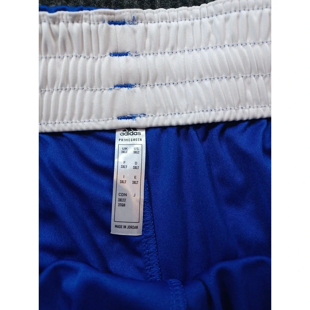 Adidas Men's Prime green Loose Fit Shorts 3XLT Drawstring Blue Run Workout‎